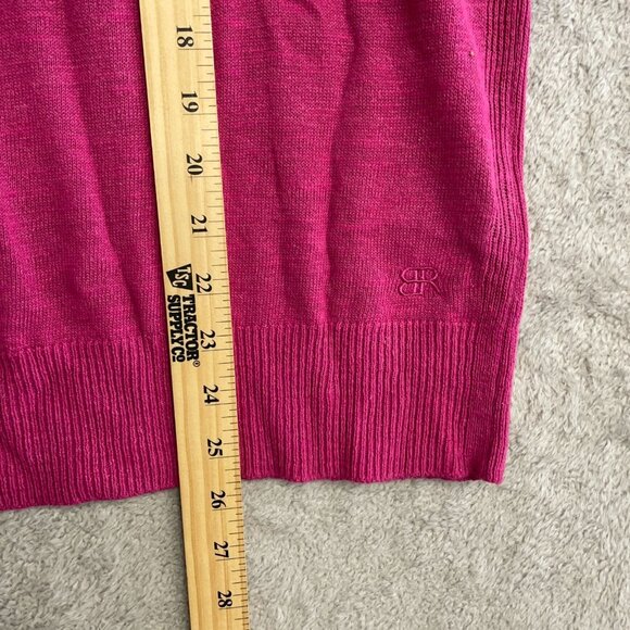 NEW Banana Republic Women's Size L Pink Linen Blend Knit Top - Picture 7 of 9